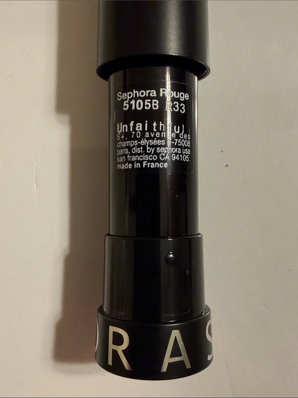 Sephora Rouge Cream Lipstick - Coral Pink Rouge R33 (Unfaithful) NWOB